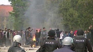درگیری پناهجویان قرنطینه شده با پلیس بلغارستان