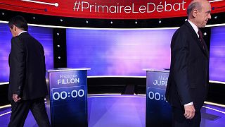 Rivais de direita: Alain Juppé e François Fillon
