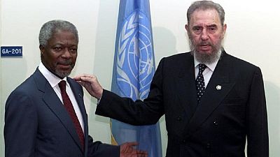How Kofi Annan and over a dozen African leaders mourned Fidel Castro