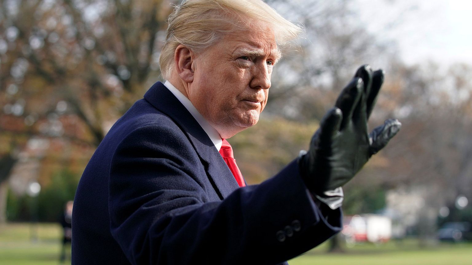 Image: President Donald Trump departs for the annual Army-Navy college foot