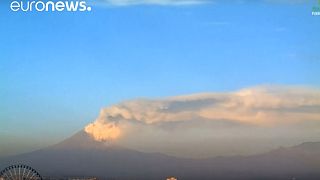 Eruption du volcan Popocatepetl