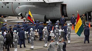 Rapatriement des dépouilles des 71 victimes du crash en Colombie