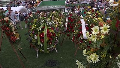 Chapecoense hosts a memorial for the victims of LaMia flight 2933