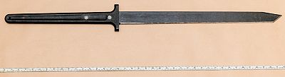 The Samurai sword used by Mohiussunnath Chowdhury in the attack outside Buckingham Palace in London.