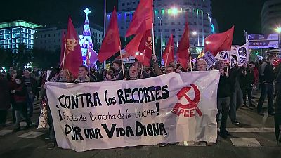 Madrid: Demonstranten fordern Ende der Sparpolitik