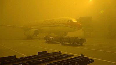 Север Китая окутал смог