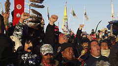 Paralizan la construcción del polémico oleoducto de Dakota del Norte