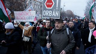 Image: Budapest Orban protest