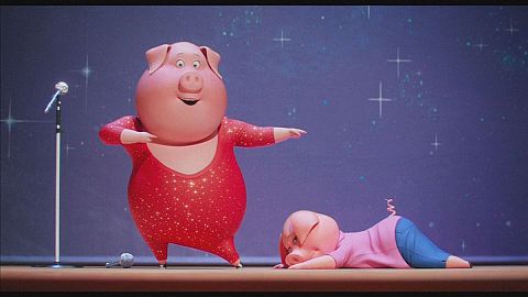 Reese Witherspoon and Taron Egerton are among the stars in the animated film "Sing"