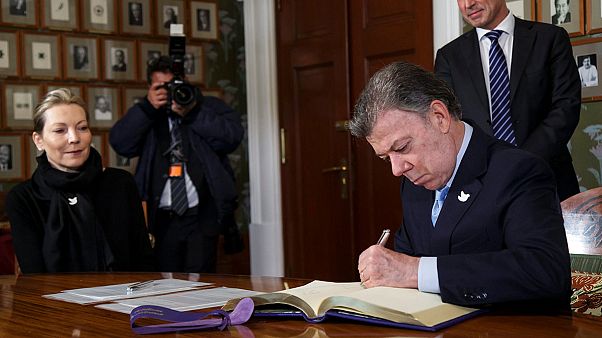 Nobel per la Pace: Juan Manuel Santos è a Oslo Nobel per la Pace: Juan Manuel Santos è a Oslo