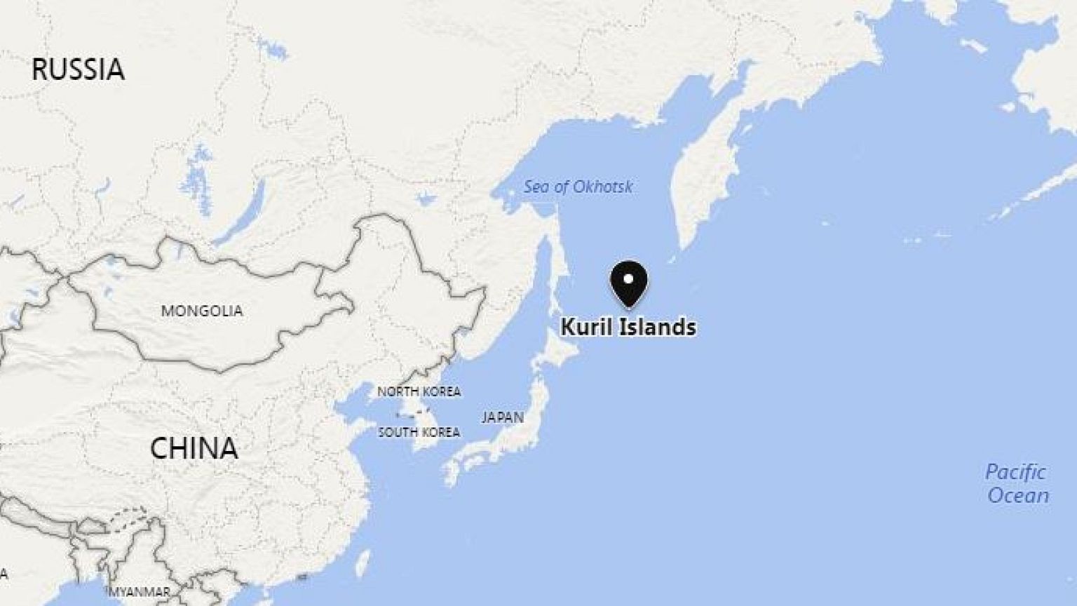 Image: Map showing disputed islands
