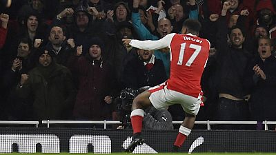 Nigeria's Iwobi on target as Arsenal beat Stoke City at home