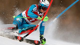 Kristoffersen and Shiffrin claim slalom victories as Stoch ends ski jumping title drought