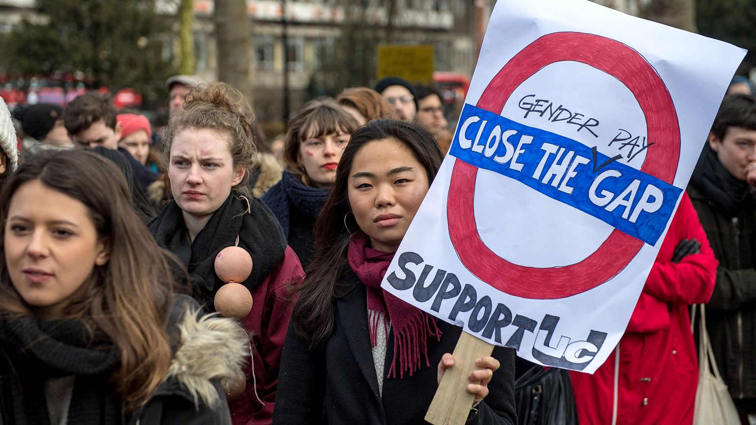 Image: Women's Strike Rally Takes Place In Russell Square