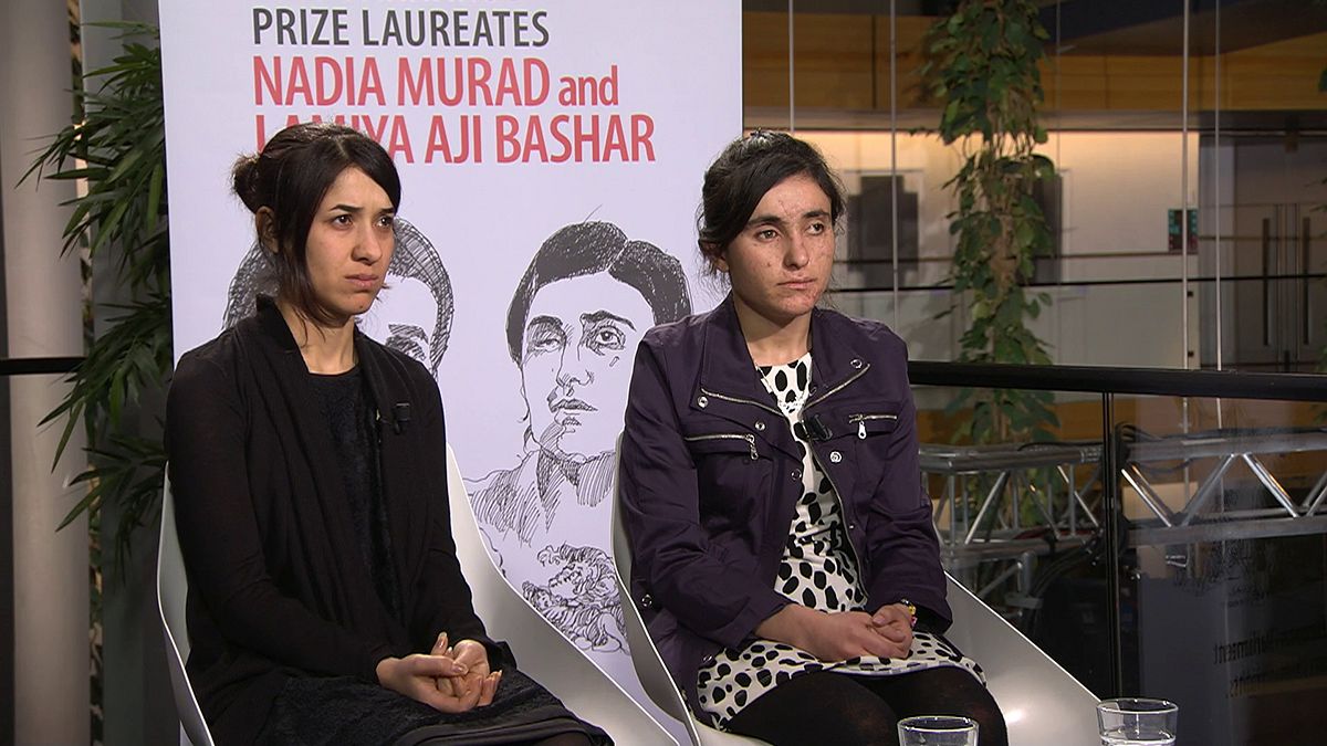 Nadia Murad y Lamiya Aji Bashar reciben este martes el Sájarov a la Libertad de Conciencia