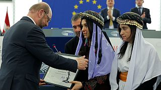Las ganadoras del Sájarov piden a Europa que proteja a los yazidíes