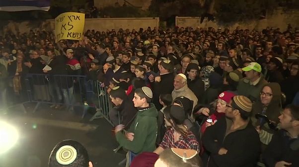 Israel: Protest gegen Räumung wilder Siedlung im Westjordanland Israel: Protest gegen Räumung wilder Siedlung im Westjordanland