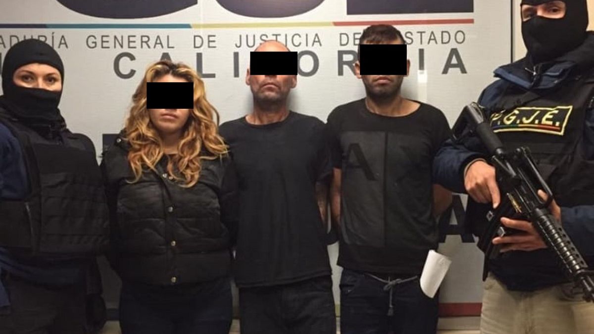 Image: Esmeralda N., Carlos N., and Francisco Javier N. were arrested for t