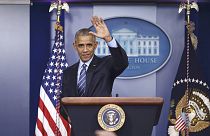 کنفرانس خبری باراک اوباما: هشدار رییس جمهوری آمریکا نسبت به وضعیت سوریه