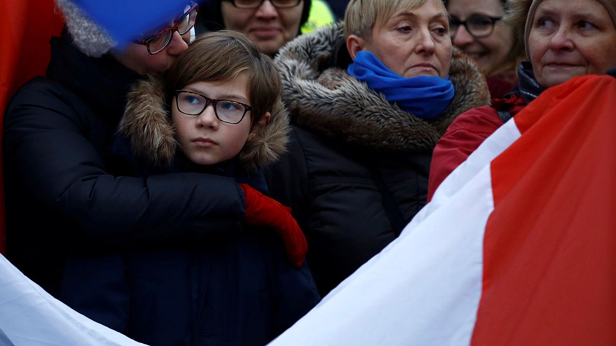 Varsóvia: Protestos diante do parlamento