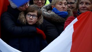 Manifestaciones contra los planes del Gobierno polaco de restringir el acceso de los medios al Parlamento