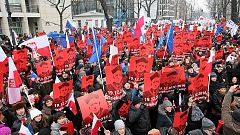 Polens Präsident vermittelt, aber weiterhin Proteste gegen Regierung