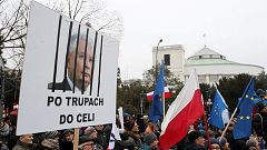 Poland's opposition blockades parliament as Brussels voices concern over rule of law