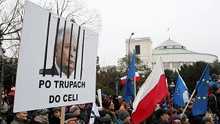 Poland's opposition blockades parliament as Brussels voices concern over rule of law