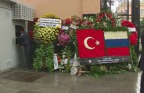 Putin bei Gedenkakt für ermordeten russischen Botschafter Karlow