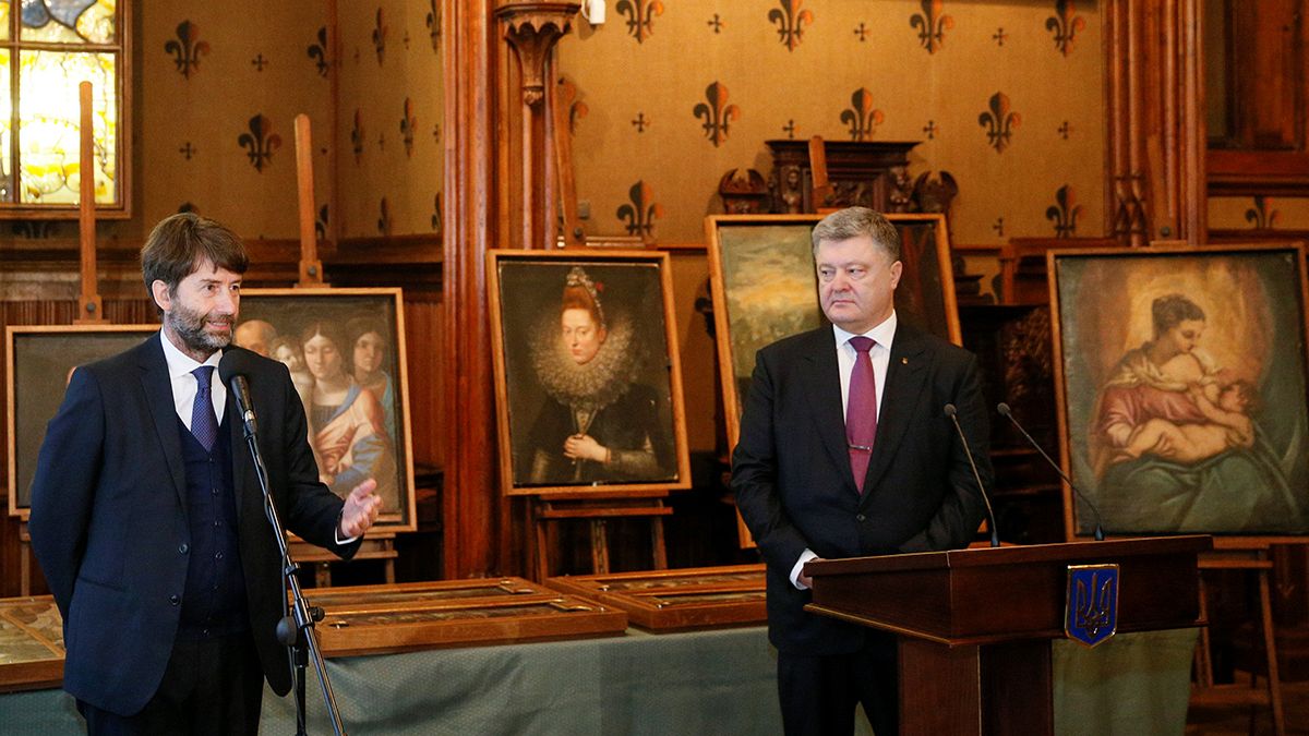شاهکارهای ربوده شده نقاشی، از اوکراین به ایتالیا بازگردانده شد
