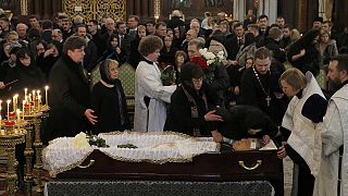 Russia lays to rest slain envoy to Turkey