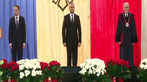 Moldova's Igor Dodon sworn-in as president Moldova's Igor Dodon sworn-in as president