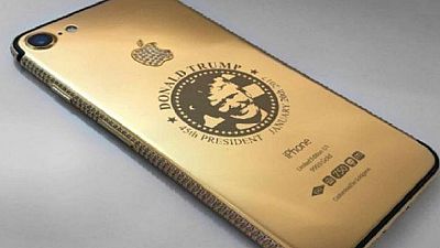 iPhone 7 encased in gold, with Trump's face sold for $151,000 in Dubai