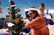 Sol e mar no Natal australiano