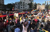 Demonstrations outside parliament as Taiwan relaxes rules against same-sex marriage