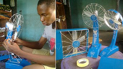 13-year-old Nigerian boy invents fan that lasts hours without electricity