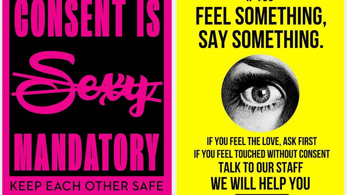 Image: House of Yes Consent posters