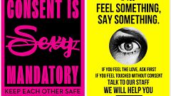 Image: House of Yes Consent posters