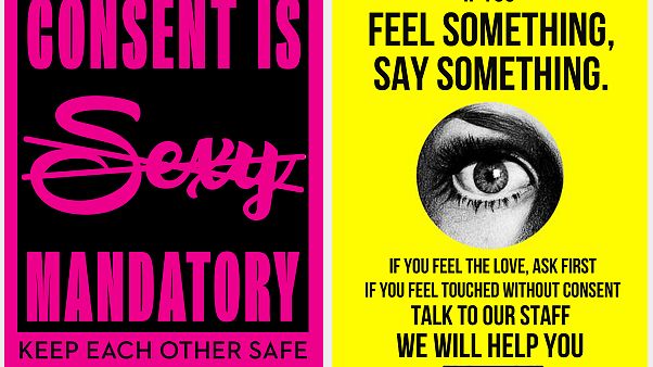 Image: House of Yes Consent posters Image: House of Yes Consent posters