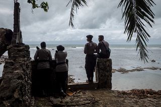 Image: Volcano-Triggered Tsunami Hits Indonesia's Sunda Strait