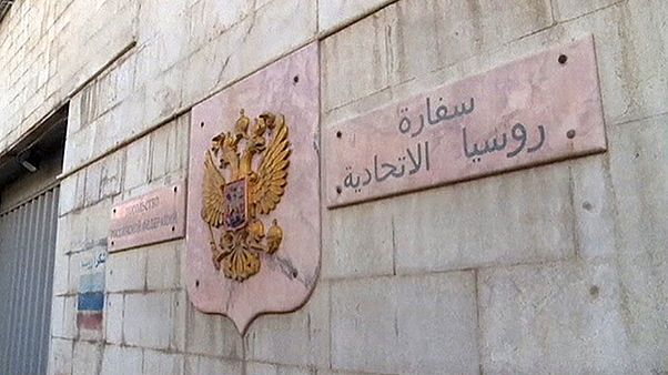 سفارة روسيا في دمشق تتعرض للقصف مرتين سفارة روسيا في دمشق تتعرض للقصف مرتين