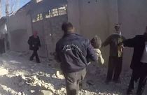 حمله هوایی به مدرسه ای در سوریه ساعاتی پیش از آتش بس