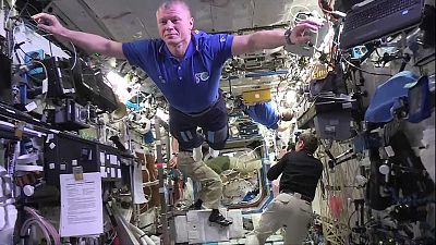 ISS crew rises to 'The Mannequin Challenge'