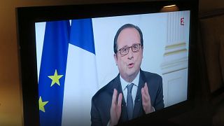 Hollande praises French courage, but warns the 'plight of terrorism' remains