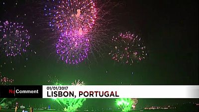 New Year in Portugal: Huge crowds celebrate