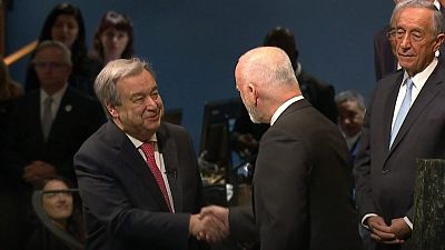 UN's new chief Antonio Guterres in appeal to 'put peace first'