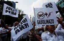 Мексиканцы протестуют против повышения цен на бензин
