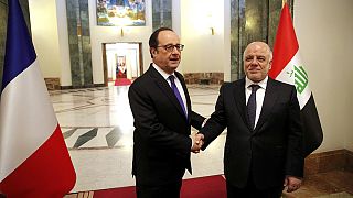 Hollande, único mandatario de la coalición internacional en viajar a Irak desde la creación de la alianza anti yihadista