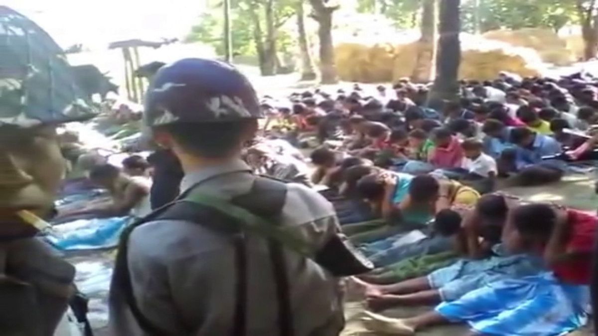 Police officers detained in Myanmar over disturbing video