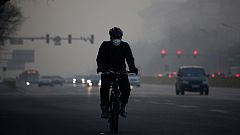Dichter, grauer Smog über Peking